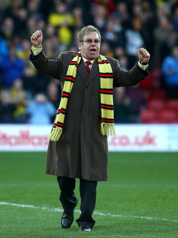 Chemise Copa Watford X Elton John – Jaune Imprimé Frelon – Manches Courtes – Taille L