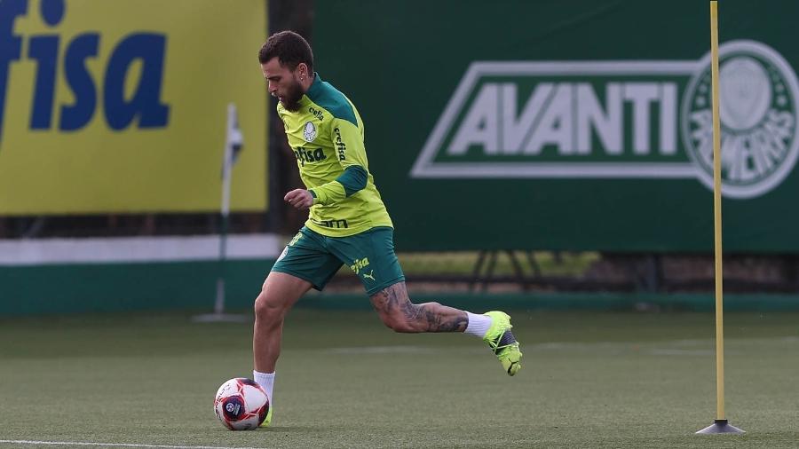 Lucas Lima durante treino do Palmeiras - Cesar Greco/Palmeiras