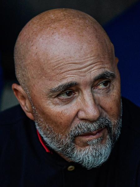 Jorge Sampaoli, técnico do Flamengo, durante jogo contra o Corinthians - Thiago Ribeiro/AGIF