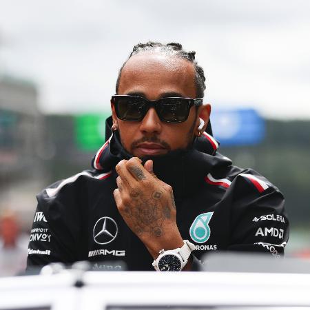 Lewis Hamilton, piloto da Mercedes, antes do GP da Bélgica de Fórmula 1