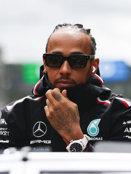 Lewis Hamilton, piloto da Mercedes, antes do GP da Bélgica de Fórmula 1