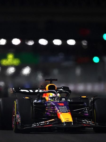 Fórmula 1: Max Verstappen, durante a corrida em Las Vegas