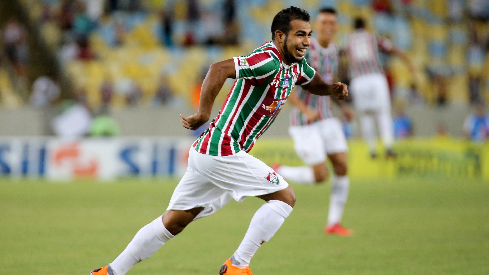Sornoza comemora gol do Fluminense contra o Vasco pelo Campeonato Carioca