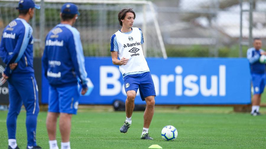 Pedro Geromel retoma treinamentos com o Grêmio após lesão muscular - Lucas Uebel/Gremio FBPA