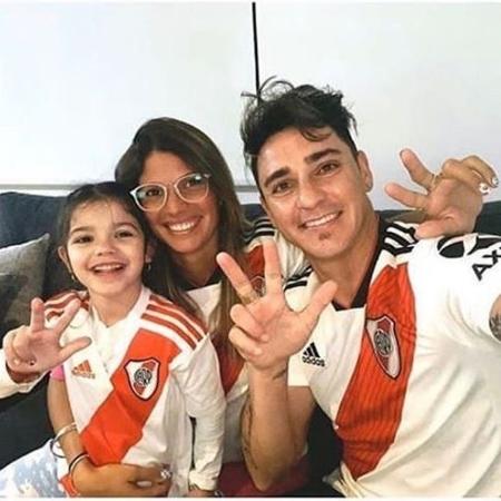 Fernando Zampedri, do Rosario Central, se desculpou por tirar foto com camisa do River Plate  - Reprodução/Instagram