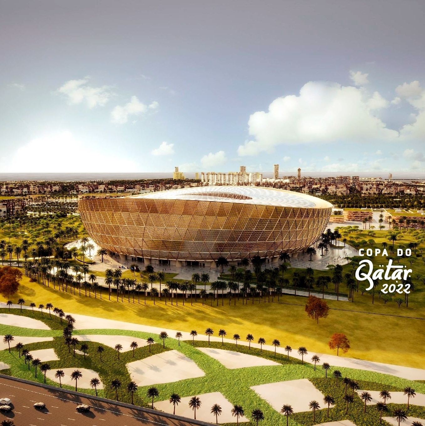 Catar instala gramado no palco da final de 2022 e projeta sexto estádio  concluído em outubro, Copa do Mundo