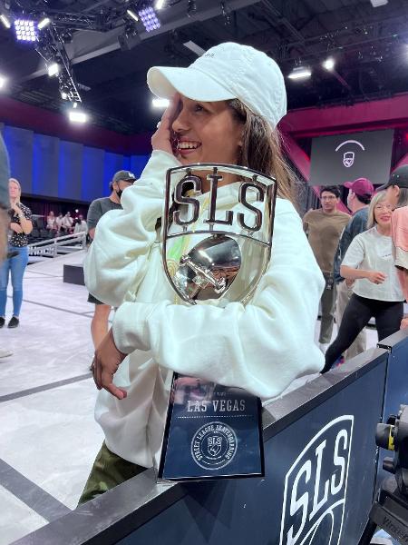 Rayssa Leal, com o título da SLS em Las Vegas - Reprodução/Twitter