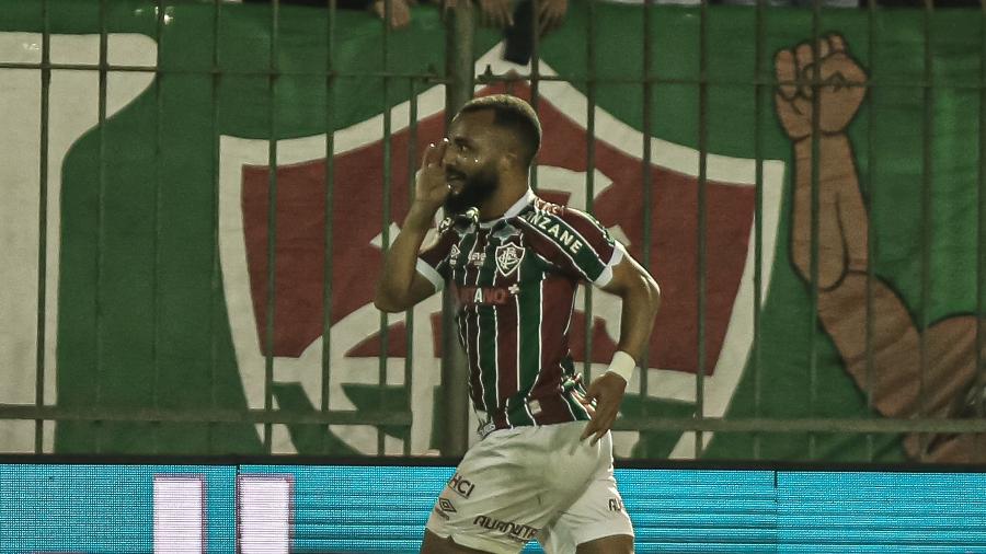 Samuel Xavier celebra gol do Fluminense sobre o Atlético-MG em jogo do Campeonato Brasileiro -  MARCELO GONÇALVES / FLUMINENSE FC