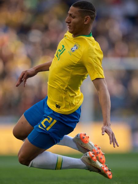Richarlison, atacante da seleção brasileira, em ação contra o Panamá - Pedro Martins/MowaPress - Pedro Martins/MowaPress