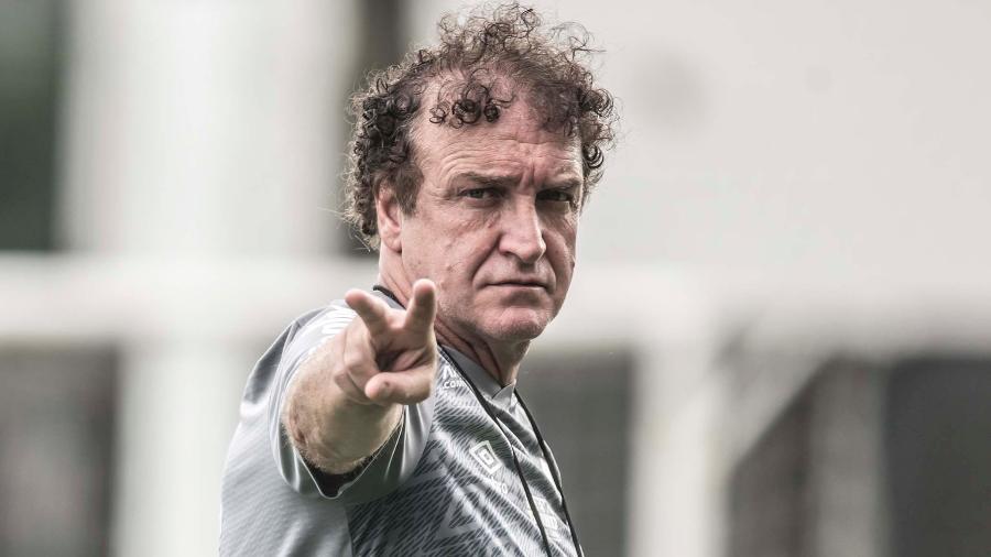 Cuca, técnico do Santos, em treino do dia 11 de janeiro de 2021 - Ivan Storti