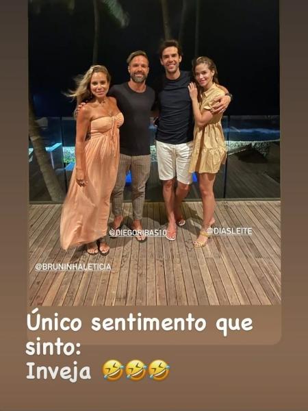 Filipe Luís responde brincadeira de Kaká na redes sociais - Reprodução/Instagram