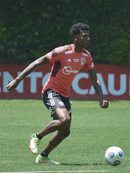 Arboleda no treino do São Paulo, no CT da Barra Funda - Erico Leonan / saopaulofc