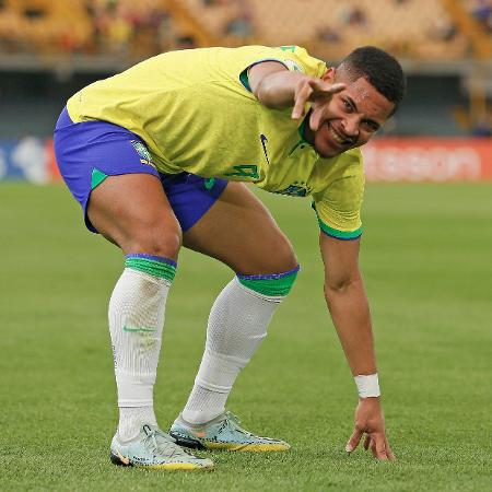 Vitor Roque marcou duas vezes e tornou-se artilheiro isolado do torneio com cinco gols - Reprodução/Twitter