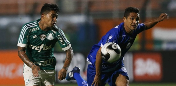 Dudu em ação durante o empate por 2 a 2 com o São Bento, no Pacaembu - Cesar Greco/Ag Palmeiras