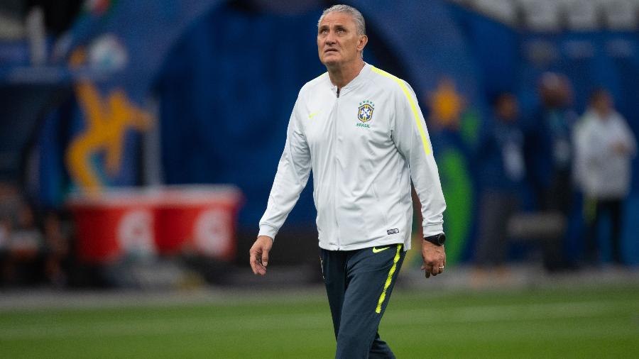 Tite, treinador da seleção brasileira, comandou time na Arena Corinthians - Pedro Martins/Mowa Press