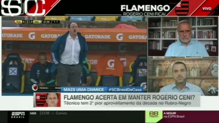 Sormani defede demissão de Rogério Ceni e alerta Flamengo sobre Brasileiro - Reprodução/ESPN