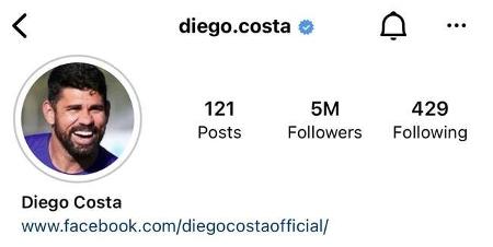 Diego Costa cambia la imagen de perfil - Clonar / Instagram - Clonar / Instagram