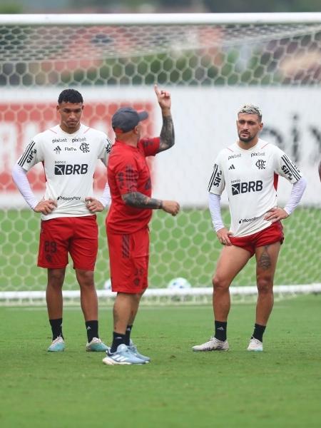 Gabigol foi ausência no campo durante o treinamento do Flamengo de quinta-feira (15) - Gilvan de Souza /CRF