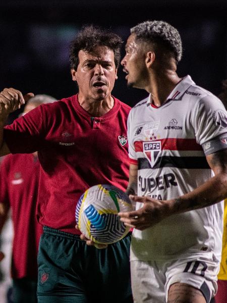 Luciano e Diniz discutiram no jogo São Paulo x Fluminense, pelo Brasileirão