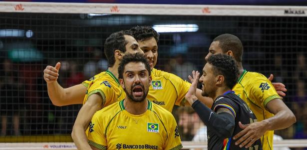 Brasil vence Argentina de virada na Liga das Nações de Vôlei Masculino