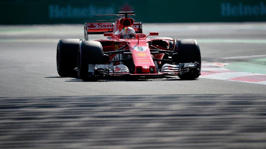 Sebastian Vettel pilota treino classificatório do GP do México - Alfredo Estrella/AFP