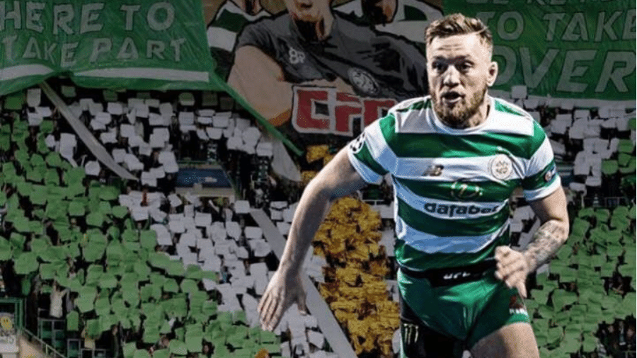 McGregor posta montagem como jogador do Celtic: "Poderíamos ver isso?" - Reprodução/Instagram