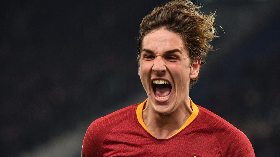 Nicolo Zaniolo comemora gol pela Roma - Andreas Solaro/AFP