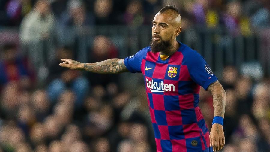 Vidal em ação com a camisa do Barcelona; chileno citou que possível mudança de técnico deve ser bastante estudada - TF-Images/Getty Images
