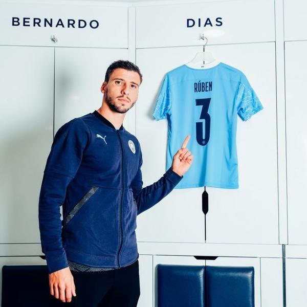 Rúben Dias, novo camisa 3 do Manchester City