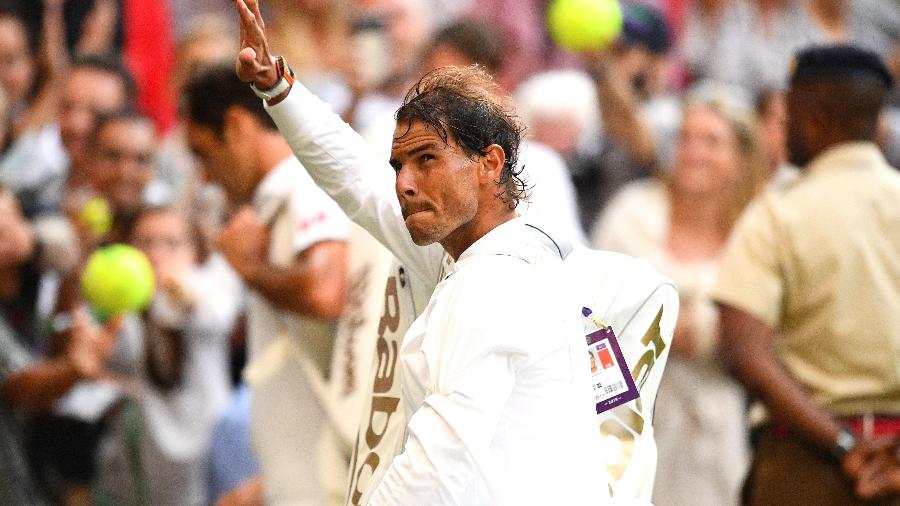 Rafael Nadal se despede de Wimbledon nas semifinais em 2019 - Getty Images