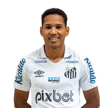 João Lucas, lateral do Santos, está fora da estreia na Sul-Americana - Divulgação/Site oficial do Santos