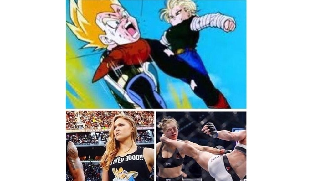 Fã de desenhos animados, Ronda agora virou alvo com imagem de Dragon Ball - Reprodução