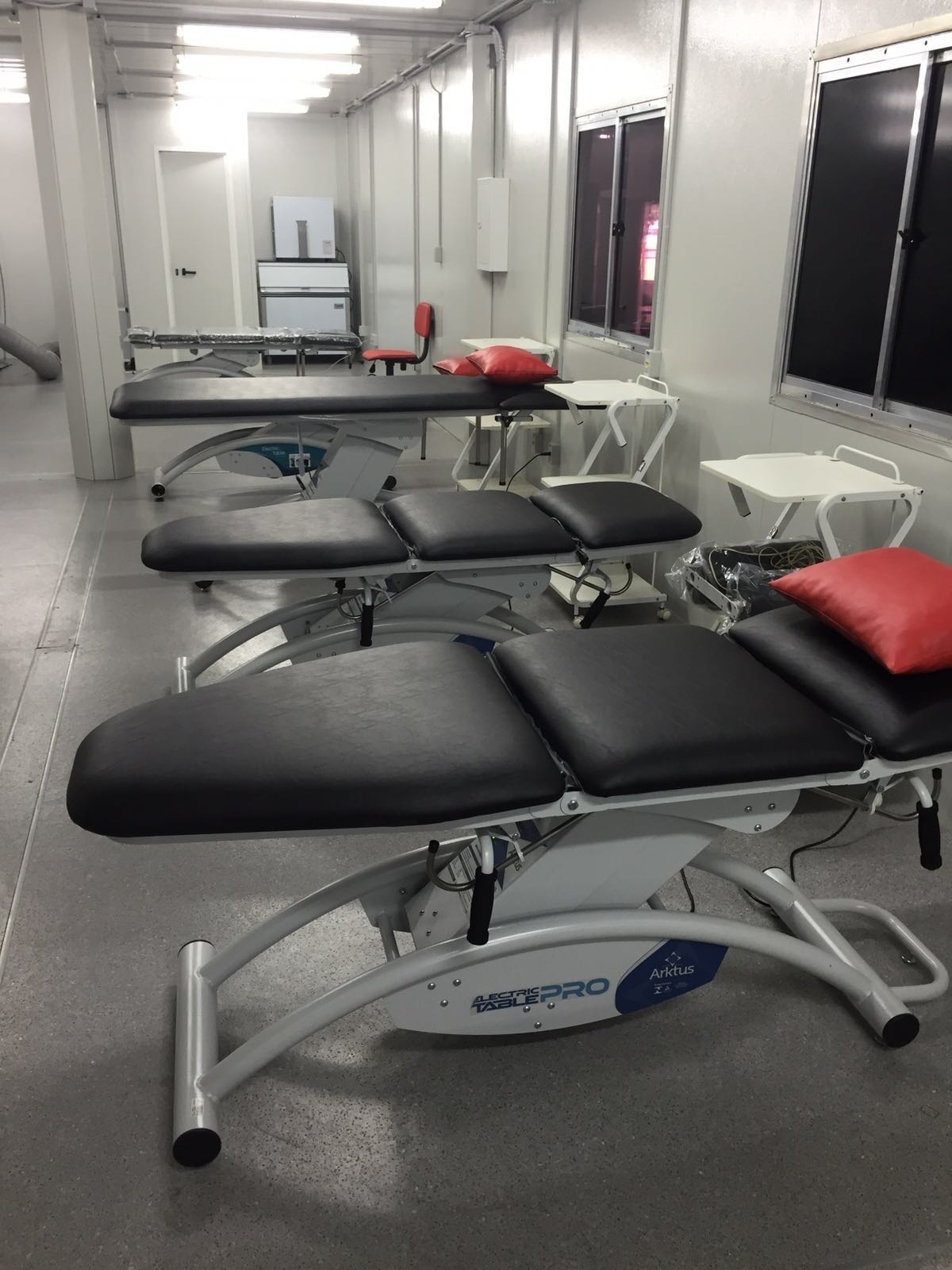 As novas macas elétricas do centro de treinamento do Flamengo - Divulgação/Flamengo