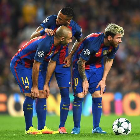 Mascherano, Neymar e Messi - Shaun Botterill/Getty Images