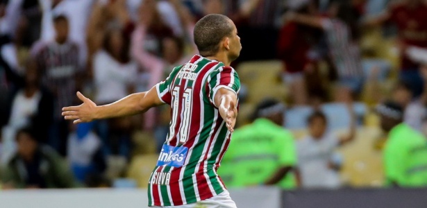 Wellington Silva comemora gol do Fluminense sobre o Atlético-GO - Lucas Merçon/Fluminense FC
