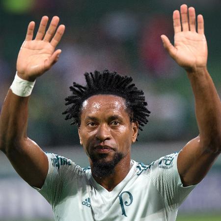 Zé Roberto saúda torcida após ser homenageado antes de Palmeiras x Botafogo - Daniel Vorley/AGIF