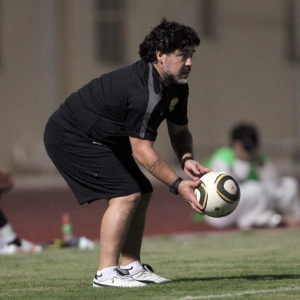 Maradona atualmente comanda o time do Al-Fujairah, em Dubai - REUTERS/Stringer - REUTERS/Stringer