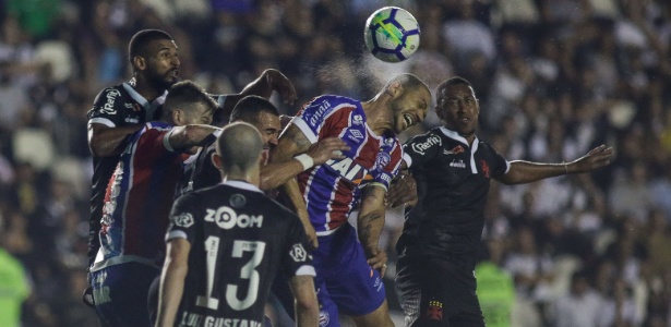 Lance da partida entre Vasco e Bahia, em São Januário, pelo Brasileirão - Luciano Belford/AGIF - Luciano Belford/AGIF