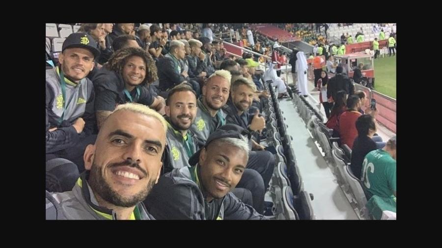 Jogadores do Fla vão a estádio acompanhar Al Hilal x Espérance pelo Mundial  - Reprodução 