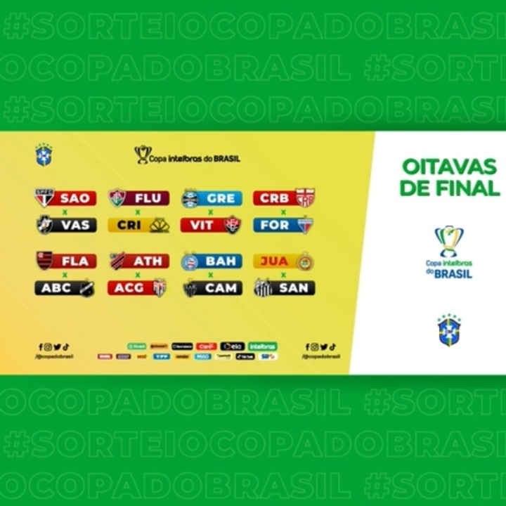 Copa do Brasil: veja os confrontos das quartas de final e as datas