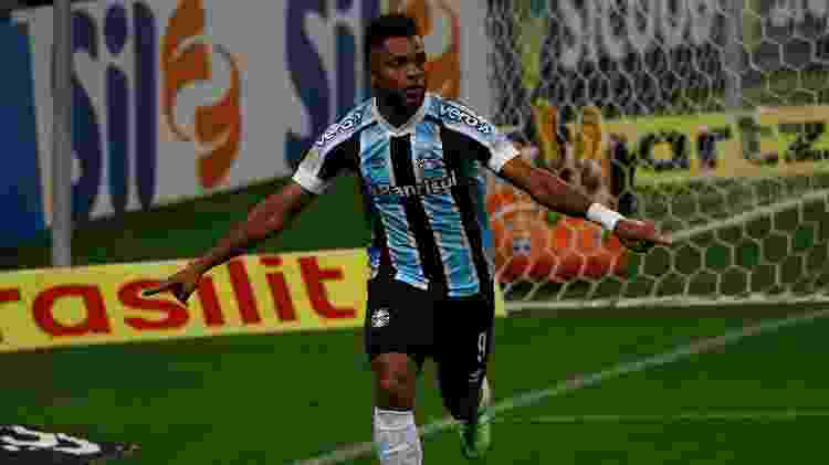 Borja comemora gol marcado pelo Grêmio contra o Bahia pelo Brasileirão - Maxi Franzoi/AGIF - Maxi Franzoi/AGIF