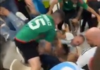 Argentino fica com o rosto sangrando após briga com mexicanos no Qatar - Reprodução/Twitter