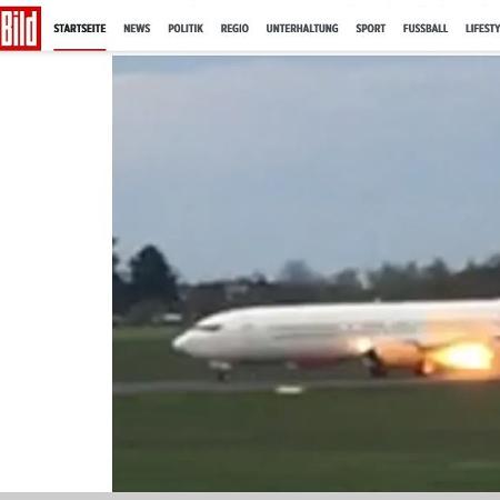 Um jogo de fogo está sendo jogado em um avião