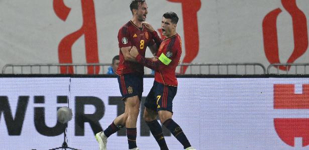 Com hat-trick de Morata, Espanha atropela a Geórgia