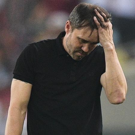 Eduardo Coudet, técnico do Inter, durante jogo contra o Fluminense