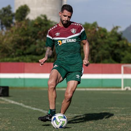 Renato Augusto, meia do Fluminense, em treino no CT Carlos Castilho