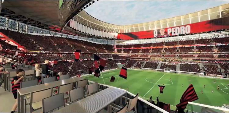 Flamengo mostra projeto para área do estádio onde torcedores vão ver os jogos