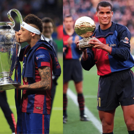 Neymar e Rivaldo fizeram história com a camisa do Barcelona