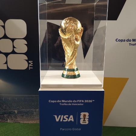 A taça da Copa do Mundo de 2026 foi apresentada em São Paulo A taça da Copa do Mundo de 2026 foi apresentada em São Paulo