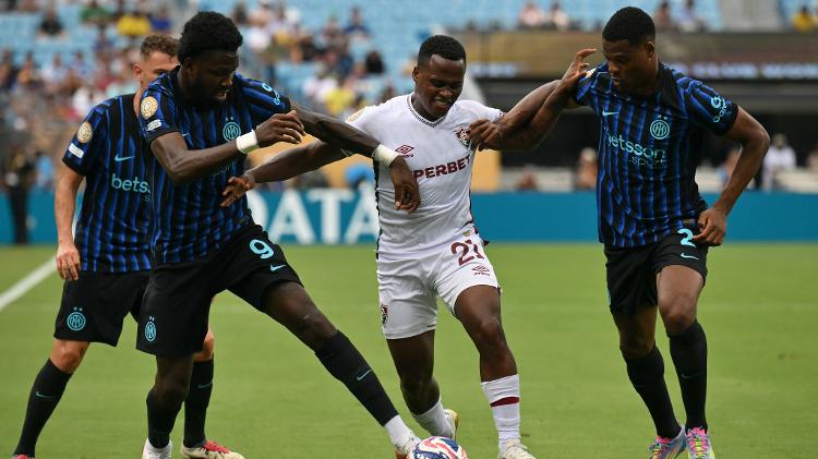 Arias em ação durante jogo entre Fluminense e Inter de Milão no Mundial Arias em ação durante jogo entre Fluminense e Inter de Milão no Mundial